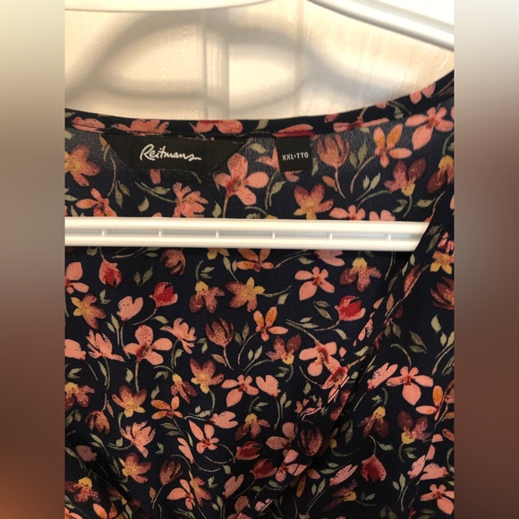 Black and Pink Floral Dress - Picture 2 of 4